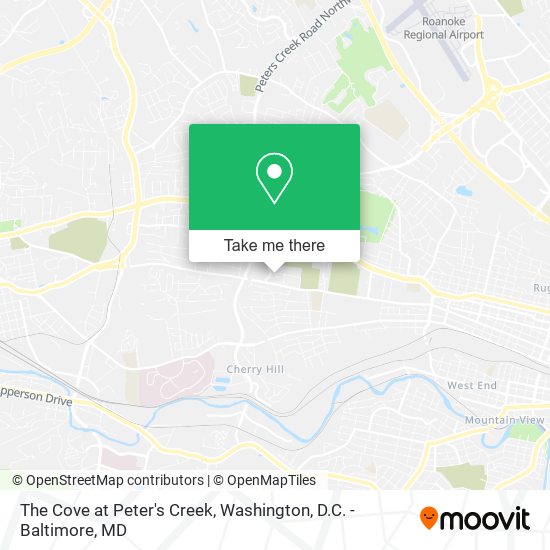 The Cove at Peter's Creek map