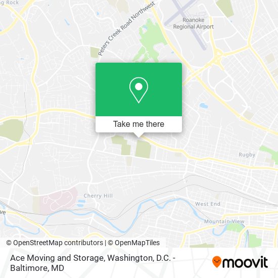Mapa de Ace Moving and Storage