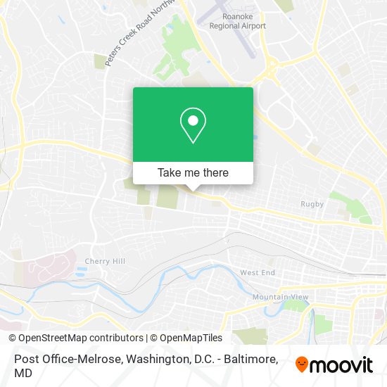 Post Office-Melrose map