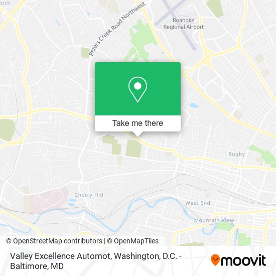 Valley Excellence Automot map