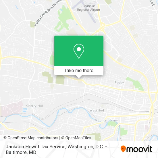 Jackson Hewitt Tax Service map