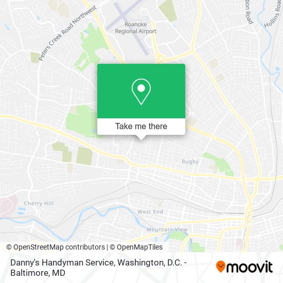 Mapa de Danny's Handyman Service