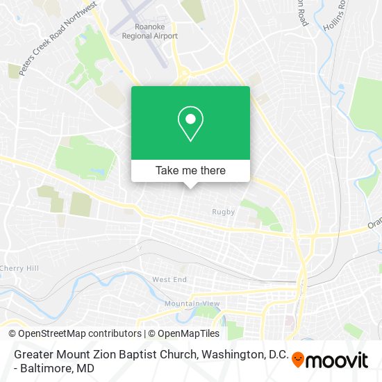 Mapa de Greater Mount Zion Baptist Church