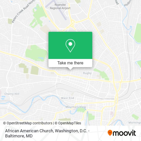 African American Church map