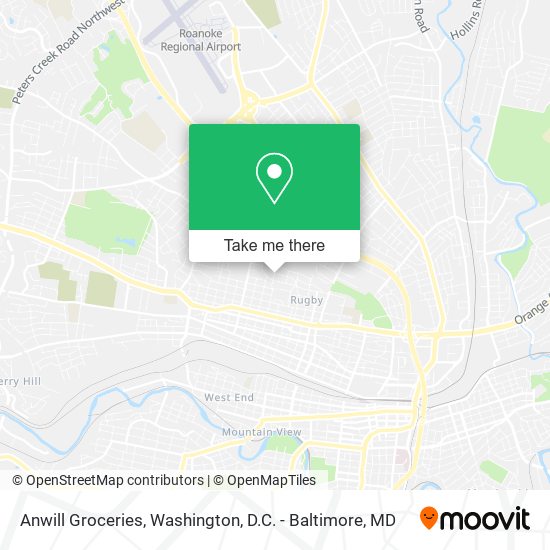Mapa de Anwill Groceries