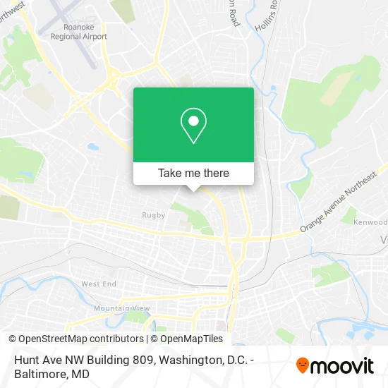 Mapa de Hunt Ave NW Building 809