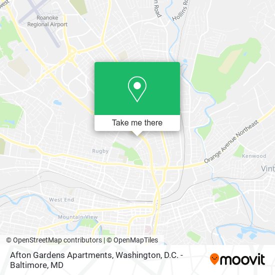 Afton Gardens Apartments map