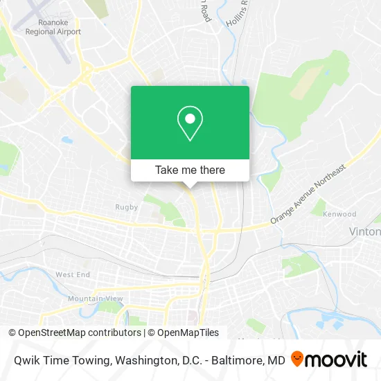 Qwik Time Towing map