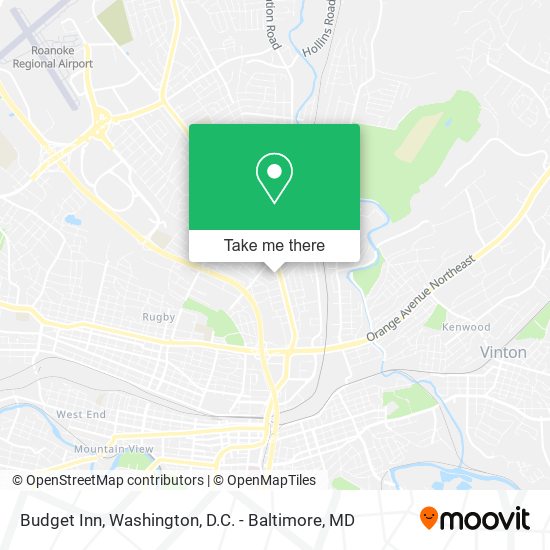 Budget Inn map
