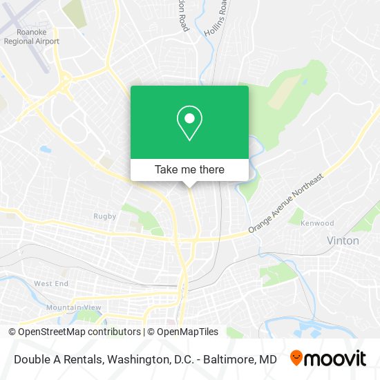 Mapa de Double A Rentals