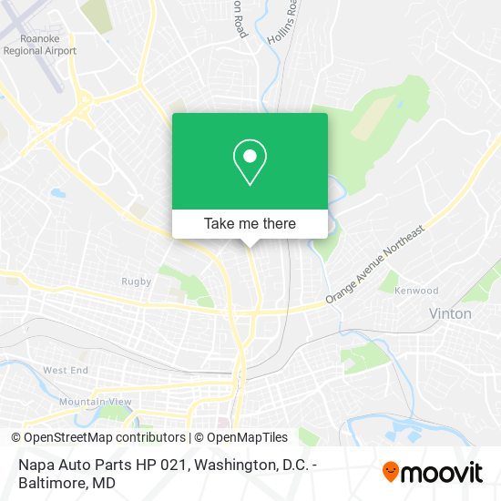 Napa Auto Parts HP 021 map