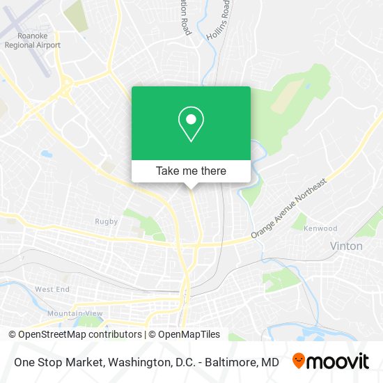 One Stop Market map