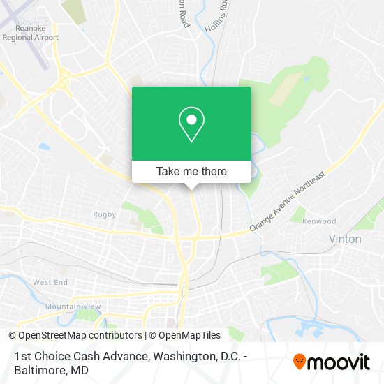 1st Choice Cash Advance map