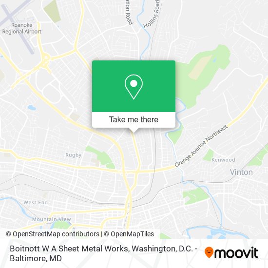 Boitnott W A Sheet Metal Works map
