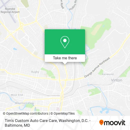 Mapa de Tim's Custom Auto Care Care