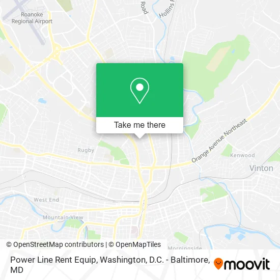 Power Line Rent Equip map