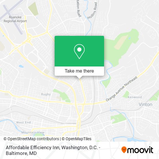 Affordable Efficiency Inn map