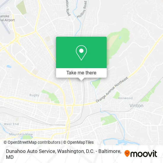 Dunahoo Auto Service map