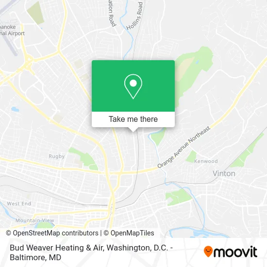 Bud Weaver Heating & Air map