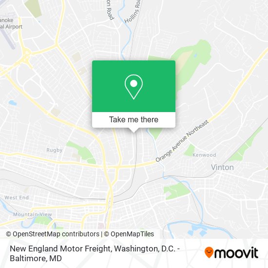 New England Motor Freight map