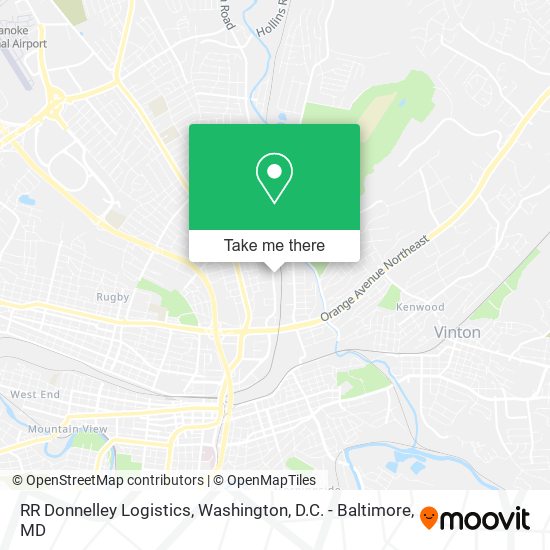 RR Donnelley Logistics map