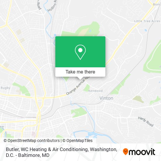 Butler, WC Heating & Air Conditioning map