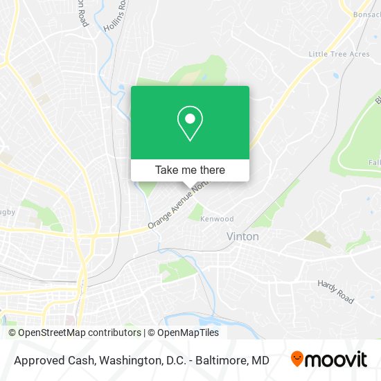 Mapa de Approved Cash