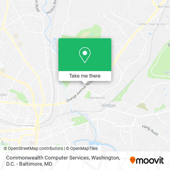 Commonwealth Computer Services map