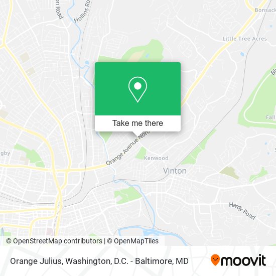 Orange Julius map