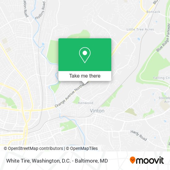 White Tire map