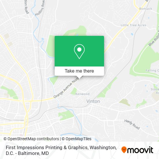 Mapa de First Impressions Printing & Graphics