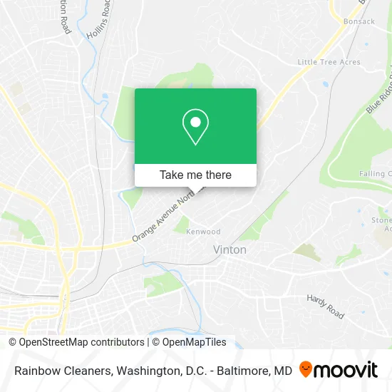 Rainbow Cleaners map