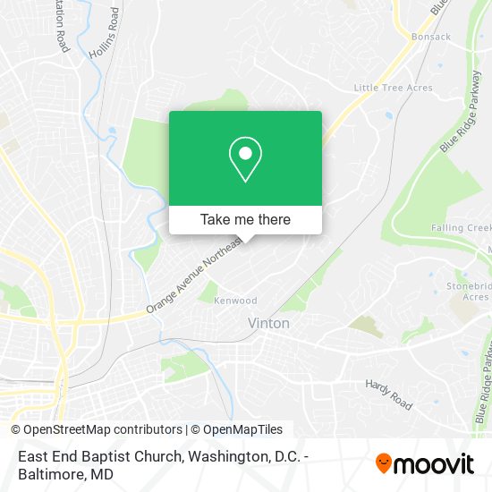 Mapa de East End Baptist Church