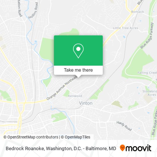 Mapa de Bedrock Roanoke