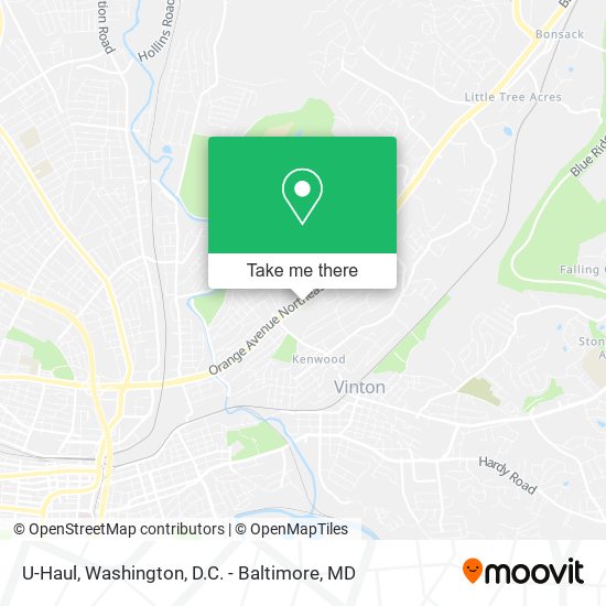 U-Haul map