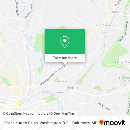 Classic Auto Sales map
