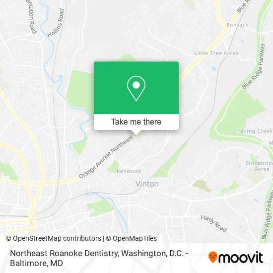Mapa de Northeast Roanoke Dentistry