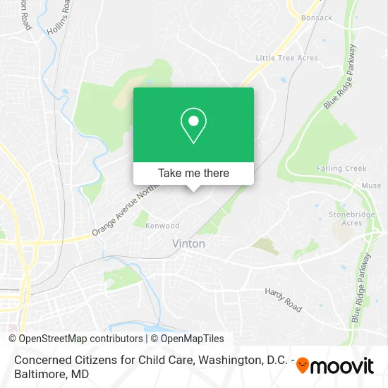 Concerned Citizens for Child Care map