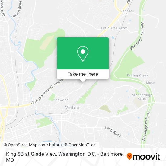 Mapa de King SB at Glade View