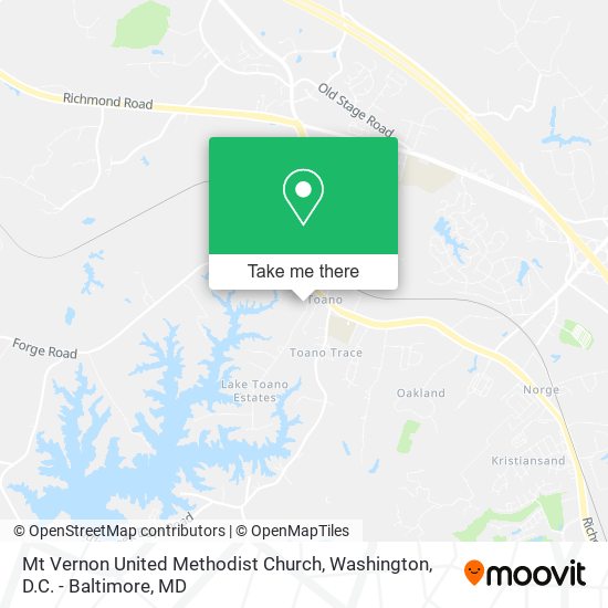 Mt Vernon United Methodist Church map