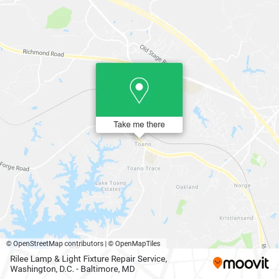 Rilee Lamp & Light Fixture Repair Service map