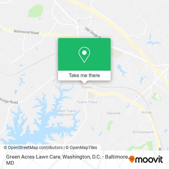 Mapa de Green Acres Lawn Care