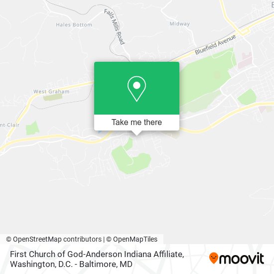Mapa de First Church of God-Anderson Indiana Affiliate