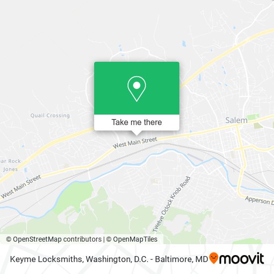 Mapa de Keyme Locksmiths