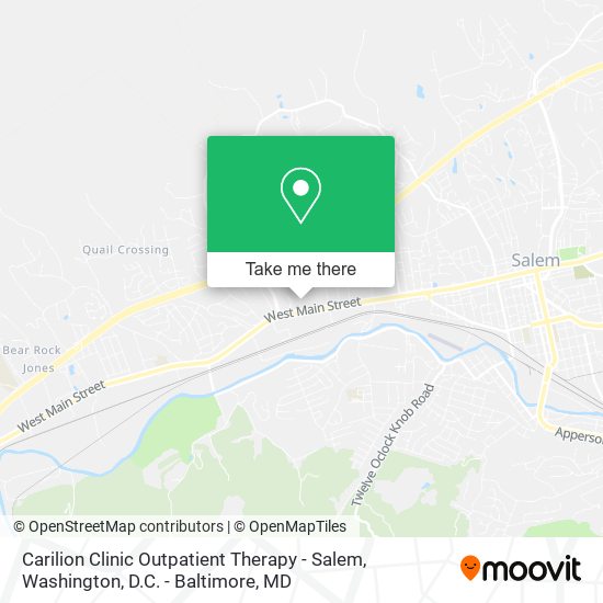 Carilion Clinic Outpatient Therapy - Salem map