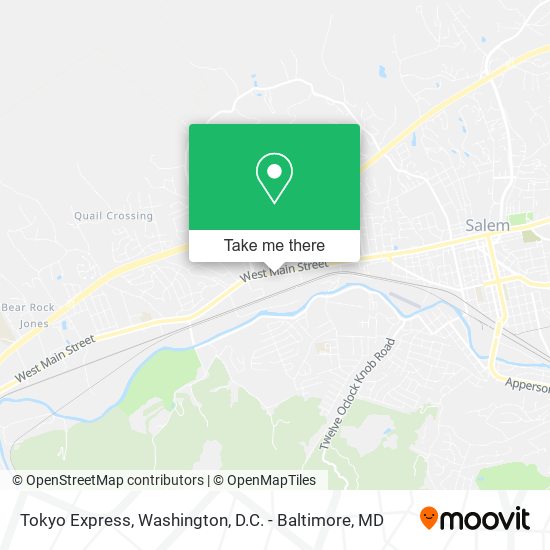 Mapa de Tokyo Express