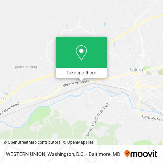 WESTERN UNION map