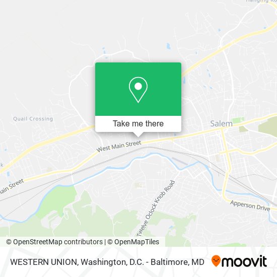 WESTERN UNION map