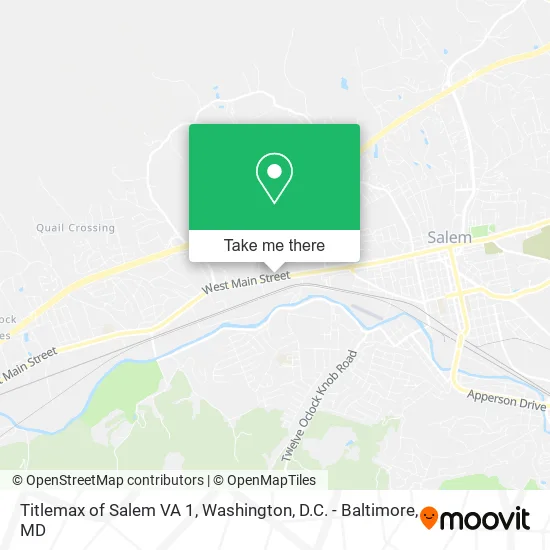 Titlemax of Salem VA 1 map
