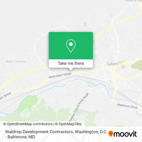 Waldrop Development Contractors map